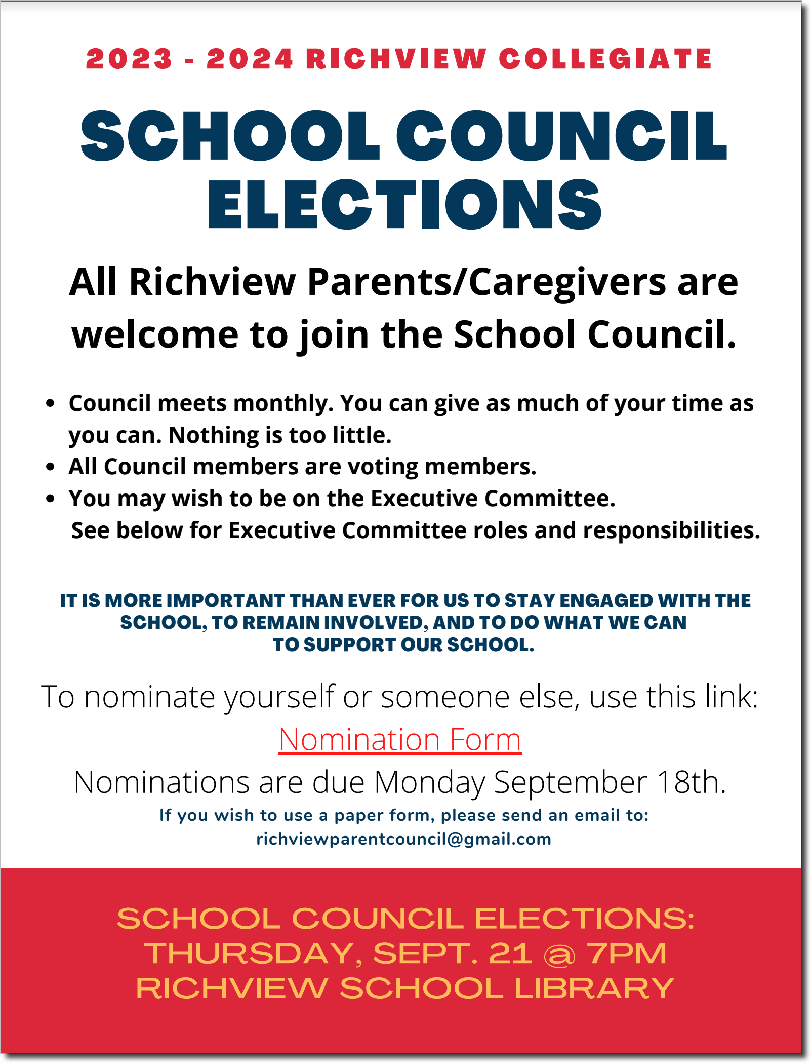 School Council Nominations Sept 2023638297133861469182